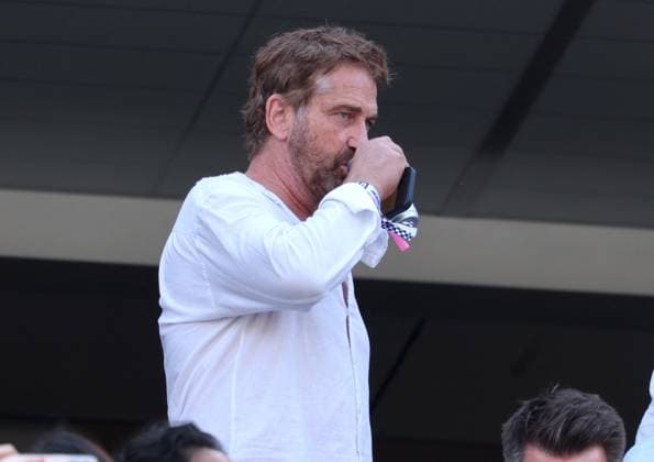 Sport Bilder des Tages #3 Fussball, FIFA WM 2026, Promis bei der Weltmeisterschaft #2 2026 World Cup - Celebs At France v Sweden Gerard Butler attends the FIFA World Cup, WM, Weltmeisterschaft, Fussball match between France vs Sweden at THe New York New Jersey Stadiun, NJ on June 30, 2026. Photo by Charles Guerin ABACAPRESS.COM New York city NJ United States  Copyright: xGuerinxCharles ABACAx