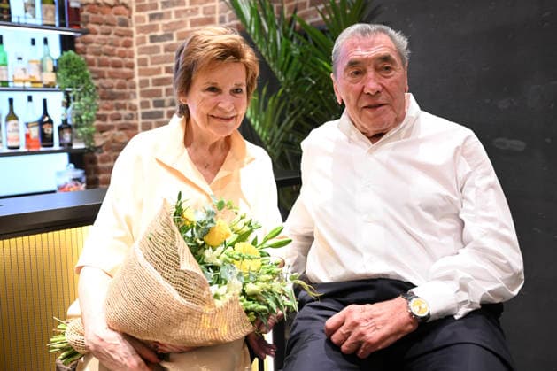 Eddy Merckx - Top Time Breitling Brussels, 30 06 2026 : Breitling pays tribute to Belgian cycling legend Eddy Merckx with a watch inspired by an era when the chronograph accompanied not only pilots and adventurers, but also road champions. Pix : Claudine Acou , Eddy Merckx . Credit : Peter De Smedt CC . Brussels Belgium  Copyright: xContentxCurationx PeterxDexSmedtx xCCx