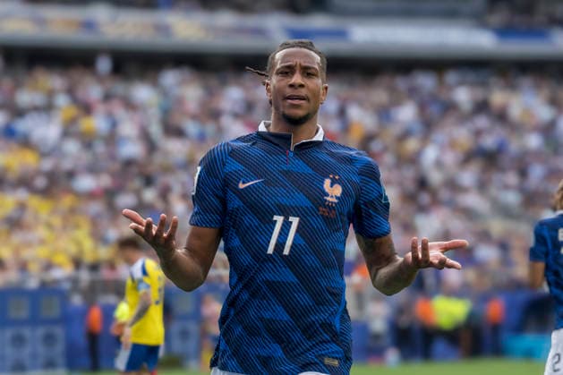 OLISE Michael during FIFA World Cup, WM, Weltmeisterschaft, Fussball 2026 : Round of 32 France vs Sweden 30 June 2026 NEW YORK NEW JERSEY New Jersey Stadium USA By IMAGO Didier Lefa Studio Desire Ameka New York New Jersey Stadium United State of America