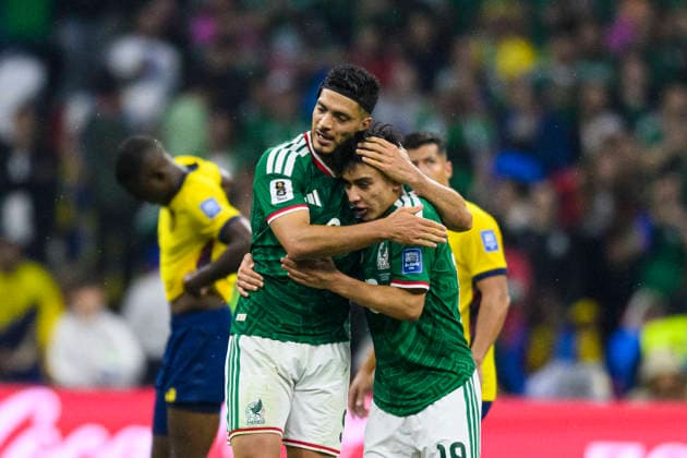 June 30, 2026, Peru: Raul Jimenez of Mexico celebrates his goal during the FIFA World Cup, WM, Weltmeisterschaft, Fussball 2026 match between Mexico and Ecuador. Mexico hosted Ecuador at Mexico City Stadium on June 20, 2026 in Mexico City, Mexico Soccer 2026: Mexico 2:0 Ecuador - FIFA World Cup 2026  - ZUMAf196 20260630_zsp_f196_024 Copyright: xMartinxFonsecax