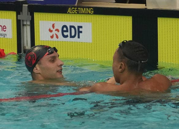 Natation - Championnat de France 30 06 2026 FINALES Roman Fuchs of AMIENS METROPOLE NATATION and CRISTOFINI Sauveur of G.F.C AJACCIO during the Final 200m Freestyle Men of the French Swimming Cha mpionships at the Raymond Sommet Olympic Pool in Saint-Etienne on June30, 2026 photos by Laurent Lairys , Saint EtienneFrance  Copyright: xLaurentxLairysx