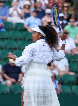 Naomi Osaka warms up ahead of her during her second round match Wimbledon Tennis Championships, Day 3, The All England Lawn Tennis and Croquet Club, London, UK - 01 Jul 2026London The All England Lawn Tennis and United Kingdom  Copyright: xKieranxMcManus Shutterstockx 16970334g