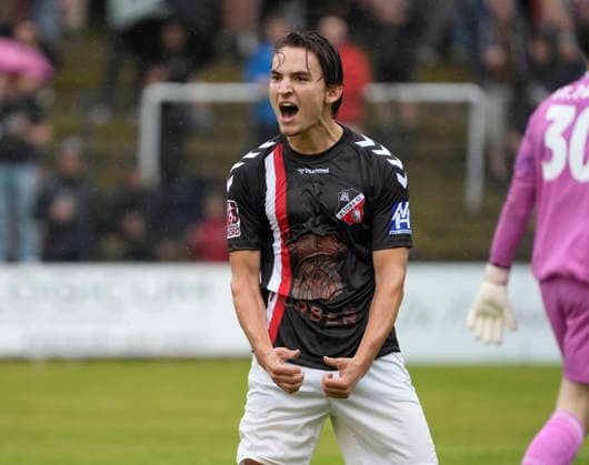 Foto : Torjubel bei Luis JAHRAUS ( Altona ) Fussball Regionalliga Nord , am Di. 30.06.2026 Altona 93 - FC St. Pauli *** Photo: Goal celebration at Luis JAHRAUS Altona in the Regionalliga Nord, on Tue, June 30, 2026: Altona 93 vs. FC St. Pauli