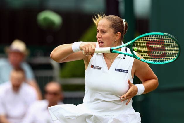 Jelena Ostapenko during her second round match Wimbledon Tennis Championships, Day 3, The All England Lawn Tennis and Croquet Club, London, UK - 01 Jul 2026London The All England Lawn Tennis and United Kingdom  Copyright: xJamesxMarsh Shutterstockx 16970329v