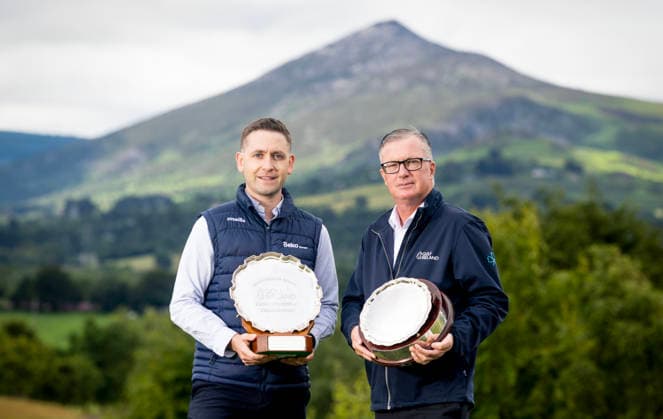 REPRO FREE *PRESS RELEASE NO REPRODUCTION FEE* EDITORIAL USE ONLY Golf Ireland Announce New Three-Year Partnership With Whirlpool, Dun Laoghaire Golf Club, Dublin 1 7 2026 Golf Ireland CEO Mark Kennelly and Beko Ireland Marketing Manager Shane O Connor were in Dun Laoghaire today, as Golf Ireland announced a new three-year partnership with leading household appliance brand Whirlpool which will see significant support for its championships and wider programmes. Whirlpool will become an official partner of Golf Ireland and its official appliance partner, with naming rights secured across established events and initiatives within the calendar. The partnership was launched during the opening round of the Whirlpool Irish Senior Women s Open Championship & Irish Senior Men s Amateur Close Championship. Mark Kennelly and Shane O Connor 1 7 2026  Copyright: xx AC016818 copy