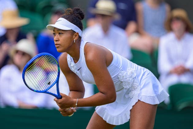 Day Three: The Championships - Wimbledon 2026 LONDON, ENGLAND JULY 01 - Naomi Osaka of Japan during her Ladies Single Second Round at The Wimbledon Lawn Tennis Championship at Wimbledon on July 01, 2026 in London, England. (Photo by Keeran Marquis)  Copyright: xKeeranxMarquis Fotoarena SPPx Sportspressphoto_SPR181691