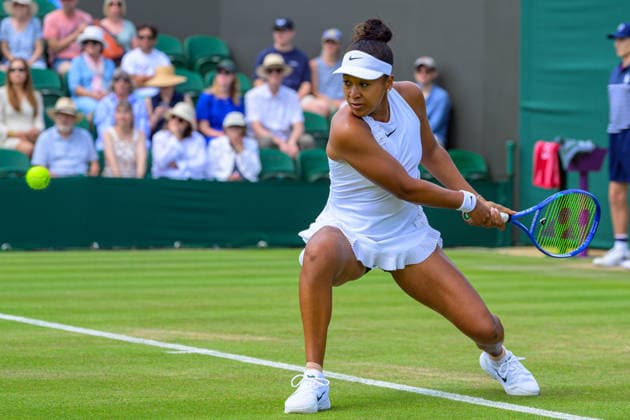 Day Three: The Championships - Wimbledon 2026 LONDON, ENGLAND JULY 01 - Naomi Osaka of Japan during her Ladies Single Second Round at The Wimbledon Lawn Tennis Championship at Wimbledon on July 01, 2026 in London, England. (Photo by Keeran Marquis)  Copyright: xKeeranxMarquis Fotoarena SPPx Sportspressphoto_SPR181697