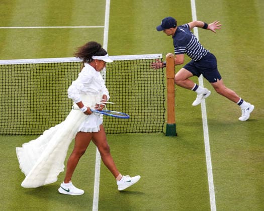 Naomi Osaka auf dem Platz in einem modischen Kleid, Dress, Damen Einzel, Ladies Singles Tennis - Wimbledon 2026 - Grand Slam ITF ATP, Tennis Herren WTA, Tennis Damen - AELTC - London - - Great Britain - 1 July 2026. *** Naomi Osaka on the court in a stylish dress, Women s Singles, Wimbledon 2026 Grand Slam ITF ATP WTA AELTC London, Great Britain, July 1, 2026 Copyright: xJuergenxHasenkopfx