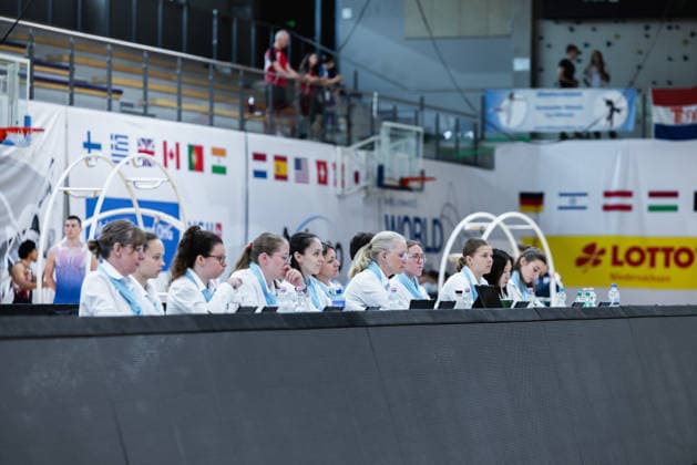Wheel Gymnastics World Championships 2026 Rhönrad Weltmeisterschaft 2026. Deutschland, Göttingen am 01. Juli 2026: Tag eins der Weltmeisterschaft in Rhönrad mit über 250 Athletinnen und Athleten aus 17 Nationen. *** 2026 Wheel Gymnastics World Championships 2026 Rhönrad World Championships Germany, Göttingen, July 1, 2026 Day one of the Rhönrad World Championships, featuring over 250 athletes from 17 nations