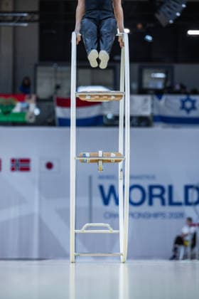 Wheel Gymnastics World Championships 2026 Rhönrad Weltmeisterschaft 2026. Deutschland, Göttingen am 01. Juli 2026: Tag eins der Weltmeisterschaft in Rhönrad mit über 250 Athletinnen und Athleten aus 17 Nationen. *** 2026 Wheel Gymnastics World Championships 2026 Rhönrad World Championships Germany, Göttingen, July 1, 2026 Day one of the Rhönrad World Championships, featuring over 250 athletes from 17 nations