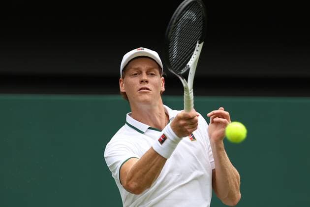 The Championships Wimbledon 2026- DAY 3- 01 07 2026 Great Britain, London, All England Lawn Tennis Club, The Championships Wimbledon 2026 - DAY 3- 01 07 2026 Italian player and n° 1 seed Jannik Sinner (ITA) pictured during his second round against Nuno Borges (POR) in London , All England Lawn Tennis Club at The Championships Wimbledon 2026 LONDON GREAT BRITAIN  Copyright: xMélaniexJeusettex
