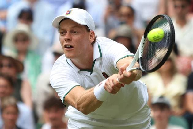 Sport Bilder des Tages The Championships Wimbledon 2026- DAY 3- 01 07 2026 Great Britain, London, All England Lawn Tennis Club, The Championships Wimbledon 2026 - DAY 3- 01 07 2026 Italian player and n° 1 seed Jannik Sinner (ITA) pictured during his second round against Nuno Borges (POR) in London , All England Lawn Tennis Club at The Championships Wimbledon 2026 LONDON GREAT BRITAIN  Copyright: xMélaniexJeusettex