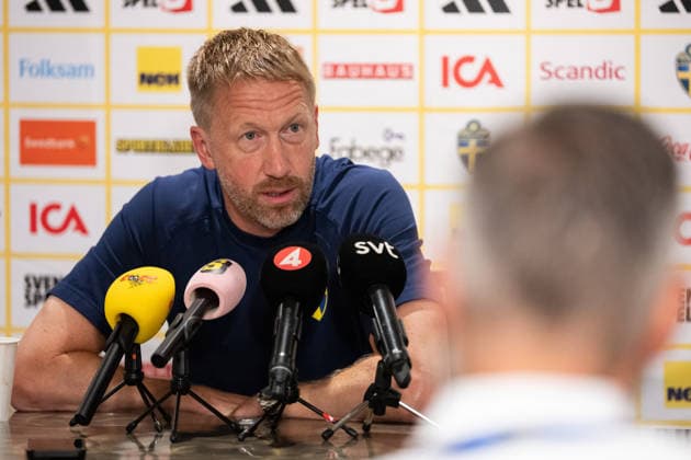 260701 Head coach Graham Potter of the Swedish men s national football team at a press conference, PK, Pressekonferenz during day 21 of the FIFA World Cup, WM, Weltmeisterschaft, Fussball 2026 on July 1, 2026 in Parsippany. Photo: Petter Arvidson BILDBYRAN kod PA PA1271 fotboll football soccer fotball vm fotbolls-vm fotball-vm fotbolls-vm 2026 fifa world cup 2026 presskonferens press conference sverige sweden sverige a day 21 bbeng *** July 1, 2026: Head coach Graham Potter of the Swedish men’s national soccer team at a press conference on Day 21 of the 2026 FIFA World Cup, 2026 in Parsippany. Photo by Petter Arvidson, BILDBYRAN. Code: PA PA1271. soccer, football, fotball, World Cup, FIFA World Cup 2026, press conference, Sweden,Sweden on day 21 bbeng  Copyright: PETTERxARVIDSON BB260701PA004