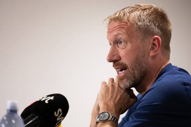260701 Head coach Graham Potter of the Swedish men s national football team at a press conference, PK, Pressekonferenz during day 21 of the FIFA World Cup, WM, Weltmeisterschaft, Fussball 2026 on July 1, 2026 in Parsippany. Photo: Petter Arvidson BILDBYRAN kod PA PA1271 fotboll football soccer fotball vm fotbolls-vm fotball-vm fotbolls-vm 2026 fifa world cup 2026 presskonferens press conference sverige sweden sverige a day 21 bbeng *** July 1, 2026: Head coach Graham Potter of the Swedish men’s national soccer team at a press conference on Day 21 of the 2026 FIFA World Cup, 2026 in Parsippany. Photo by Petter Arvidson, BILDBYRAN. Code: PA PA1271. soccer, football, fotball, World Cup, FIFA World Cup 2026, press conference, Sweden,Sweden on day 21 bbeng  Copyright: PETTERxARVIDSON BB260701PA008