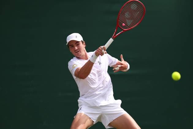 Joao Fonseca during his second round match Wimbledon Tennis Championships, Day 3, The All England Lawn Tennis and Croquet Club, London, UK - 01 Jul 2026London The All England Lawn Tennis and United Kingdom  Copyright: xEllaxLing Shutterstockx 16970331ac