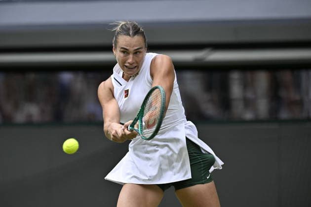 Tennis - Wimbledon 2026 - ITF - The Championships - 01 06 2026 - Tennis - Wimbledon 2026 - ITF - The Championships - 01 06 2026 - Aryna Sabalenka - Bielorussie et son collier London  Copyright: xChryslenexCaillaud Psnewzx