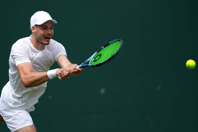 2026-07-01 The Championships - Wimbledon 2026 - Day Three LONDON, UNITED KINGDOM - JULY 1: Mark Wallner of Germany during Day Three of the The Championships - Wimbledon 2026 at All England Lawn Tennis and Croquet Club on July 1, 2026 in London, England. (Photo by Marleen Fouchier BSR Agency) London United Kingdom Content not available for redistribution in The Netherlands directly or indirectly through any third parties. Copyright: xBSRxAgencyx