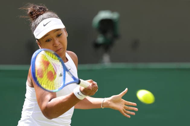 Naomi Osaka, JPN, during second round of 2026 All England Lawn Tennis Championships at Wimbledon, womens singles, London, 01 07 2026; - *** Naomi Osaka, JPN, during the second round of the 2026 All England Lawn Tennis Championships at Wimbledon, women s singles, London, July 1, 2026 