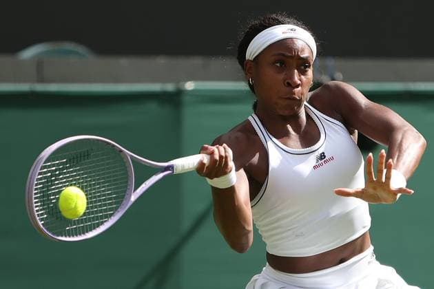 The Championships Wimbledon 2026- DAY 3- 01 07 2026 Great Britain, London, All England Lawn Tennis Club, The Championships Wimbledon 2026 - DAY 3- 01 07 2026 American player Coco Gauff USA) pictured during her second round against Argentin player Solana Sierra (ARG) in London , All England Lawn Tennis Club at The Championships Wimbledon 2026 LONDON GREAT BRITAIN  Copyright: xMélaniexJeusettex