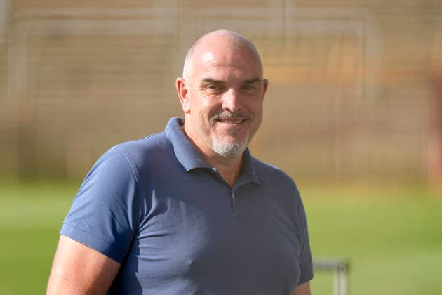 Mathias Schober (Sportdirektor, SV Waldhof), Einzelbild, Einzelfoto, Aktion, Action, Freude, freuen, freut sich, freundlich, fröhlich, glücklich, strahlend, optimistisch, 01.07.2026, Mannheim (Deutschland), Fussball, 3. Liga, Trainingsstart SV Waldhof Mannheim, DFB DFL REGULATIONS PROHIBIT ANY USE OF PHOTOGRAPHS AS IMAGE SEQUENCES AND OR QUASI-VIDEO. *** Mathias Schober, Sports Director, SV Waldhof, single image, single photo, action, joy, happy, delighted, friendly, cheerful, happy, beaming, optimistic, July 1, 2026, Mannheim, Germany, soccer, 3rd Division, start of training for SV Waldhof Mannheim, DFB and DFL regulations prohibit any use of photographs as image sequences and or quasi-video xozx