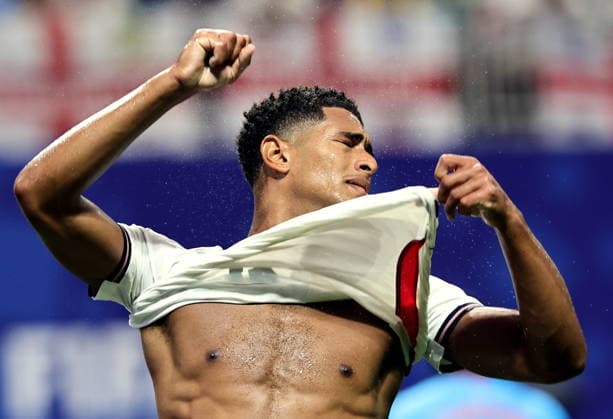 FIFA World Cup, WM, Weltmeisterschaft, Fussball 2026 - Round of 32 - England vs DR Congo Jude Bellingham of England reacts after missing a chance to score during the FIFA World Cup 2026 Round of 32 match England against Democratic Republic of Congo, in Atlanta, USA, 01 July 2026. ATLANTA United States  Copyright: xRONALDxWITTEKx