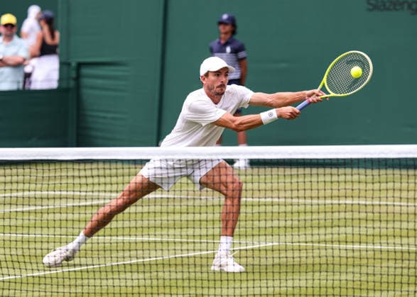 Jakob Schnaitter, Mark Wallner, Herren Doppel, Men s Doubles Tennis - Wimbledon 2026 - Grand Slam ITF ATP, Tennis Herren WTA, Tennis Damen - AELTC - London - - Great Britain - 1 July 2026. *** Jakob Schnaitter, Mark Wallner, Men s Doubles, Wimbledon 2026 Grand Slam ITF ATP WTA AELTC London, Great Britain, July 1, 2026 Copyright: xJuergenxHasenkopfx