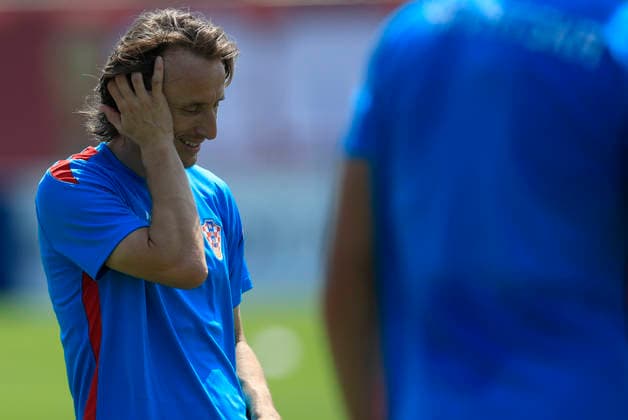 Croatian player Luka Modric during a training session for the Croatian national team, Nationalteam at Centennial Park in Toronto, Canada, 1 July 2026. Croatia national team training session !ACHTUNG: NUR REDAKTIONELLE NUTZUNG!  Copyright: xBienvenidoxVelascox GRAF9319 20260701-55020767996_1
