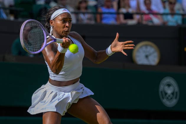 Day Three: The Championships - Wimbledon 2026 LONDON, ENGLAND JULY 01 - Coco Gauff of United States during Ladies Single Second Round at The Wimbledon Lawn Tennis Championship at Wimbledon on July 01, 2026 in London, England. (Photo by Keeran Marquis)  Copyright: xKeeranxMarquis Fotoarena SPPx Sportspressphoto_SPR181769