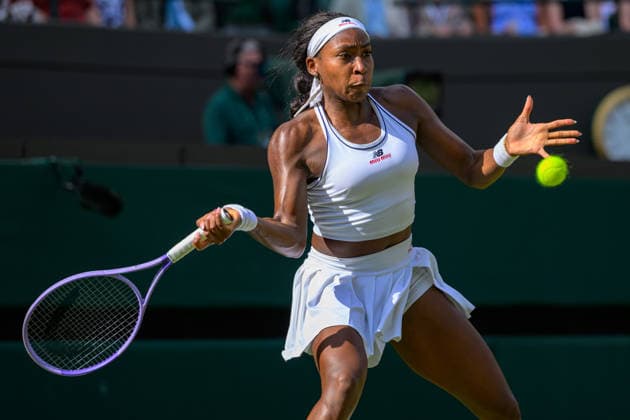 Day Three: The Championships - Wimbledon 2026 LONDON, ENGLAND JULY 01 - Coco Gauff of United States during Ladies Single Second Round at The Wimbledon Lawn Tennis Championship at Wimbledon on July 01, 2026 in London, England. (Photo by Keeran Marquis)  Copyright: xKeeranxMarquis Fotoarena SPPx Sportspressphoto_SPR181772