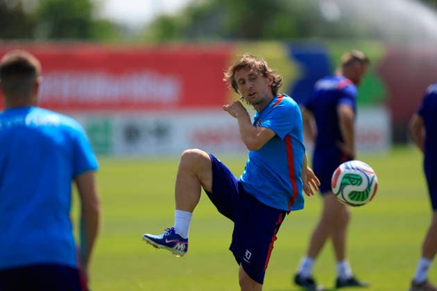 Croatian player Luka Modric during a training session for the Croatian national team, Nationalteam at Centennial Park in Toronto, Canada, 1 July 2026. Croatia national team training session !ACHTUNG: NUR REDAKTIONELLE NUTZUNG!  Copyright: xBienvenidoxVelascox GRAF9333 20260701-55020768124_1