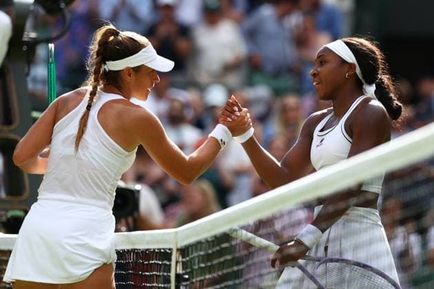 Coco Gauff beats Solana Sierra in their second round match Wimbledon Tennis Championships, Day 3, The All England Lawn Tennis and Croquet Club, London, UK - 01 Jul 2026London The All England Lawn Tennis and United Kingdom  Copyright: xKieranxMcManus Shutterstockx 16970334dr