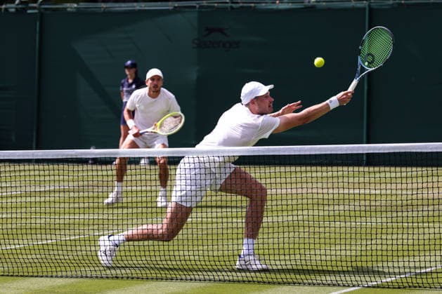 Jakob Schnaitter, Mark Wallner, Herren Doppel, Men s Doubles Tennis - Wimbledon 2026 - Grand Slam ITF ATP, Tennis Herren WTA, Tennis Damen - AELTC - London - - Great Britain - 1 July 2026. *** Jakob Schnaitter, Mark Wallner, Men s Doubles, Wimbledon 2026 Grand Slam ITF ATP WTA AELTC London, Great Britain, July 1, 2026 Copyright: xJuergenxHasenkopfx