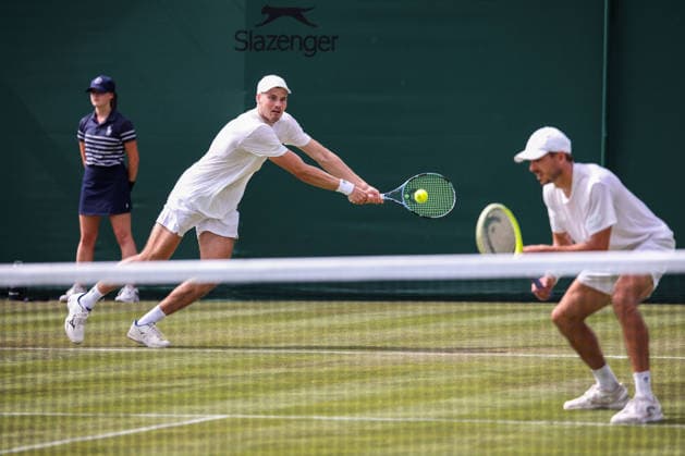 Jakob Schnaitter, Mark Wallner, Herren Doppel, Men s Doubles Tennis - Wimbledon 2026 - Grand Slam ITF ATP, Tennis Herren WTA, Tennis Damen - AELTC - London - - Great Britain - 1 July 2026. *** Jakob Schnaitter, Mark Wallner, Men s Doubles, Wimbledon 2026 Grand Slam ITF ATP WTA AELTC London, Great Britain, July 1, 2026 Copyright: xJuergenxHasenkopfx