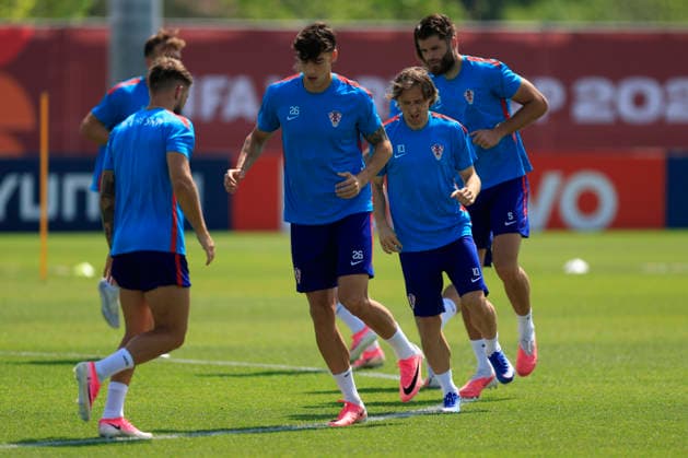 Croatian players during a training session for the Croatian national team, Nationalteam at Centennial Park in Toronto, Canada, 1 July 2026. Croatia national team training session !ACHTUNG: NUR REDAKTIONELLE NUTZUNG!  Copyright: xBienvenidoxVelascox GRAF9342 20260701-55020768270_1