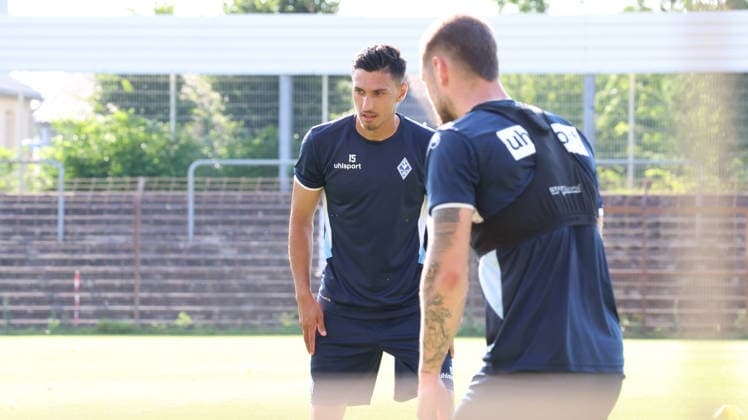 01.07.2026, xrekx, Fussball 3.Liga, SV Waldhof Mannheim - Trainingsauftakt Saison 2026 27 v.l. Claudio Kammerknecht (SV Waldhof Mannheim) (DFL DFB REGULATIONS PROHIBIT ANY USE OF PHOTOGRAPHS as IMAGE SEQUENCES and or QUASI-VIDEO) Mannheim *** July 1, 2026, xrekx, Soccer 3rd Division, SV Waldhof Mannheim Starts Training for the 2026–27 Season; from left: Claudio Kammerknecht, SV Waldhof Mannheim. DFL and DFB regulations prohibit any use of photographs as image sequences and or quasi-video. Mannheim