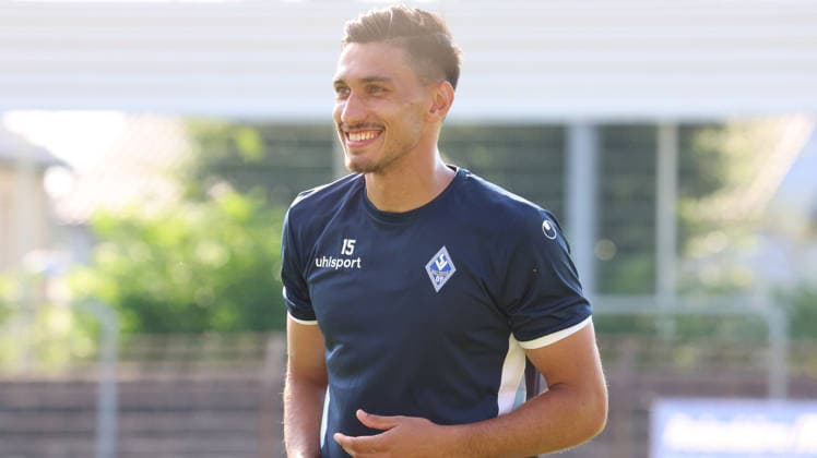 01.07.2026, xrekx, Fussball 3.Liga, SV Waldhof Mannheim - Trainingsauftakt Saison 2026 27 v.l. Claudio Kammerknecht (SV Waldhof Mannheim) (DFL DFB REGULATIONS PROHIBIT ANY USE OF PHOTOGRAPHS as IMAGE SEQUENCES and or QUASI-VIDEO) Mannheim *** July 1, 2026, xrekx, Soccer 3rd Division, SV Waldhof Mannheim Starts Training for the 2026–27 Season; from left: Claudio Kammerknecht, SV Waldhof Mannheim. DFL and DFB regulations prohibit any use of photographs as image sequences and or quasi-video. Mannheim