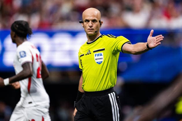 260701 Referee Adham Mohammad during the FIFA World Cup, WM, Weltmeisterschaft, Fussball 2026 round of 32 football match between England and Congo DR on July 1, 2026 in Atlanta. Photo: Jon Olav Nesvold BILDBYRAN COP 217 JE0138 fotboll football soccer fotball vm fotbolls-vm fotball-vm fotbolls-vm 2026 fifa world cup 2026 sextondelsfinal round of 32 21 bbeng *** 260701 Referee Adham Mohammad during the 2026 FIFA World Cup Round of 32 soccer match between England and the Democratic Republic of the Congo on July 1, 2026 in Atlanta. Photo by Jon Olav Nesvold, BILDBYRAN COP 217 JE0138 soccer football fotball World Cup soccer World Cup 2026 FIFA World Cup 2026 round of 32 21 bbeng  Copyright: JONxOLAVxNESVOLD BB260701JE050