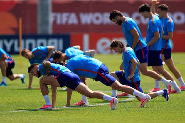 Croatian players during a training session for the Croatian national team, Nationalteam at Centennial Park in Toronto, Canada, 1 July 2026. Croatia national team training session !ACHTUNG: NUR REDAKTIONELLE NUTZUNG!  Copyright: xBienvenidoxVelascox GRAF9343 20260701-55020768534_1