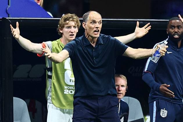 England manager Thomas Tuchel shows a look of dejection England v DR Congo, 2026 FIFA World Cup, WM, Weltmeisterschaft, Fussball Group of 32, Football, Atlanta Stadium, Atlanta, Georgia, USA - 01 Jul 2026Atlanta Mercedes-Benz Stadium Georgia (GA) United States of America  Copyright: xMIchaelxZemanek Shutterstockx 16970378bg