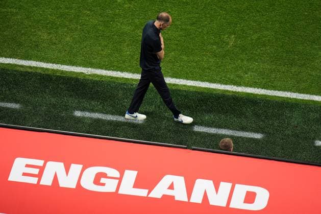 England manager Thomas Tuchel shows a look of dejection in the technical area England v DR Congo, 2026 FIFA World Cup, WM, Weltmeisterschaft, Fussball Group of 32, Football, Atlanta Stadium, Atlanta, Georgia, USA - 01 Jul 2026Atlanta Mercedes-Benz Stadium Georgia (GA) United States of America  Copyright: xIsmaelxAdnan Shutterstockx 16970376av