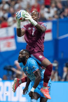 Lionel Mpasi of the Democratic Republic of Congo controls the ball during a Round of 32 match of the 2026 FIFA Men s World Cup between England and the Democratic Republic of Congo at Atlanta Stadium in Atlanta on July 1, 2026. (Richard Callis ) Richard Callis Fotoarena (Richard Callis SPP)  Copyright: xRichardxCallisx xSPPx spp-en-RiCa-2976508