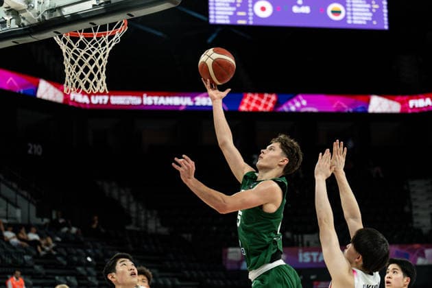 Japan v Lithuania - Round of 16 - FIBA U17, U 17 Basketball World Cup 2026 Gabrielius Buivydas of Lithuania plays during the FIBA U17 Basketball World Cup Round of 16 game between Japan and Lithuania at BDC Main Venue in Istanbul, Turkey, on July 1, 2026. Istanbul Istanbul Turkey  Copyright: xYagizxGurtugx originalFilename:gurtug-japanvli260701_npPqy.jpg