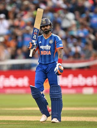 Captain Shreyas Iyer of India reaches 50 runs England v India, Vitality IT20 Series, 1st T20, International Cricket, Banks Homes Riverside, Chester-le-Street, Durham, UK - 01 Jul 2026Chester-le-Street Banks Homes Riverside, Durham United Kingdom  Copyright: xGreigxCowie Shutterstockx 16971878am
