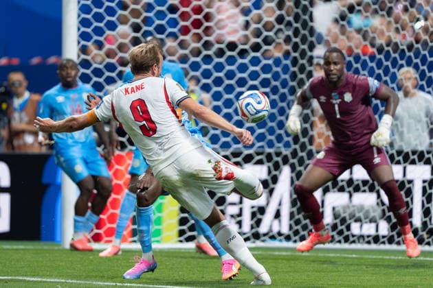 Harry Kane of England shoots at goal during a Round of 32 match of the 2026 FIFA Men s World Cup between England and the Democratic Republic of Congo, at Atlanta Stadium in Atlanta, on July 1, 2026. (Richard Callis ) Richard Callis Fotoarena (Richard Callis SPP)  Copyright: xRichardxCallisx xSPPx spp-en-RiCa-2976524