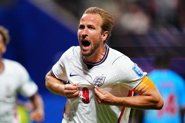 England v DR Congo - FIFA World Cup, WM, Weltmeisterschaft, Fussball 2026 - Round of 32 ATLANTA, USA - JULY 1: Harry Kane of England celebrates after scoring a goal during 2026 FIFA World Cup Round of 32 match between England and DR Congo at Mercedes-Benz Stadium (Atlanta Stadium) in Atlanta, Georgia, United States on July 1, 2026. Evrim Aydin Anadolu Georgia United States. Editorial use only. Please get in touch for any other usage.  Copyright: x2026xAnadoluxEvrimxAydinx