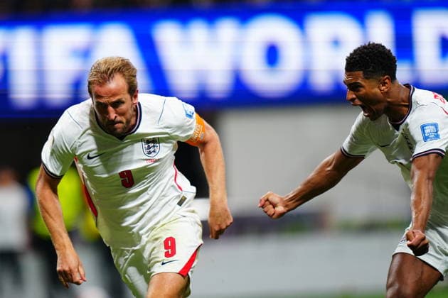 England v DR Congo - FIFA World Cup, WM, Weltmeisterschaft, Fussball 2026 - Round of 32 ATLANTA, USA - JULY 1: Harry Kane of England celebrates after scoring a goal during 2026 FIFA World Cup Round of 32 match between England and DR Congo at Mercedes-Benz Stadium (Atlanta Stadium) in Atlanta, Georgia, United States on July 1, 2026. Evrim Aydin Anadolu Georgia United States. Editorial use only. Please get in touch for any other usage.  Copyright: x2026xAnadoluxEvrimxAydinx