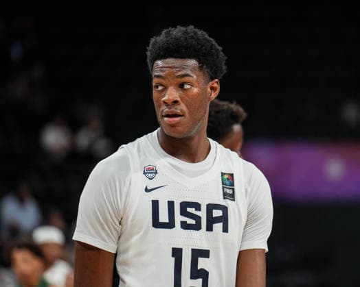 USA v Cameroon - Round of 16 - FIBA U17, U 17 Basketball World Cup 2026 Erick Dampier Jr of the United States looks on during the FIBA U17 Basketball World Cup Round of 16 game between the United States and Cameroon at BDC Main Venue in Istanbul, Turkey, on July 1, 2026. Istanbul Istanbul Turkey  Copyright: xYagizxGurtugx originalFilename:gurtug-usavcame260701_np3L9.jpg