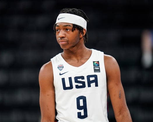 USA v Cameroon - Round of 16 - FIBA U17, U 17 Basketball World Cup 2026 Anthony Williams of the United States looks on during the FIBA U17 Basketball World Cup Round of 16 game between the United States and Cameroon at BDC Main Venue in Istanbul, Turkey, on July 1, 2026. Istanbul Istanbul Turkey  Copyright: xYagizxGurtugx originalFilename:gurtug-usavcame260701_npxN8.jpg