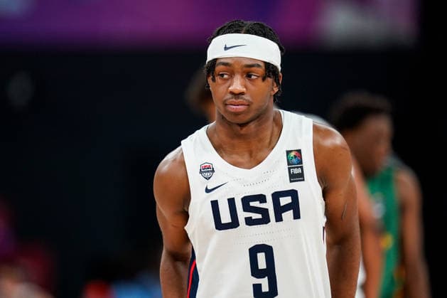 USA v Cameroon - Round of 16 - FIBA U17, U 17 Basketball World Cup 2026 Anthony Williams of the United States looks on during the FIBA U17 Basketball World Cup Round of 16 game between the United States and Cameroon at BDC Main Venue in Istanbul, Turkey, on July 1, 2026. Istanbul Istanbul Turkey  Copyright: xYagizxGurtugx originalFilename:gurtug-usavcame260701_np54k.jpg