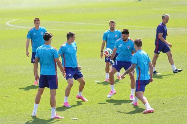 Croatia Training And press conference, PK, Pressekonferenz - FIFA World Cup, WM, Weltmeisterschaft, Fussball 2026 Players of Croatia during the training session one day ahead of the FIFA World Cup 2026 Round of 32 match between Portugal and Croatia at training ground Centennial Park on July 01, 2026 in Toronto, Ontario.  SanjinxStrukic PIXSELL